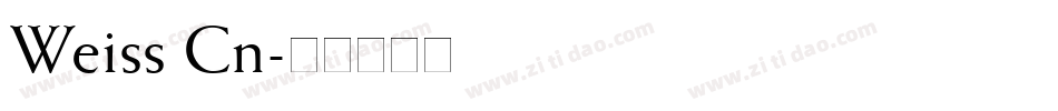 Weiss Cn字体转换